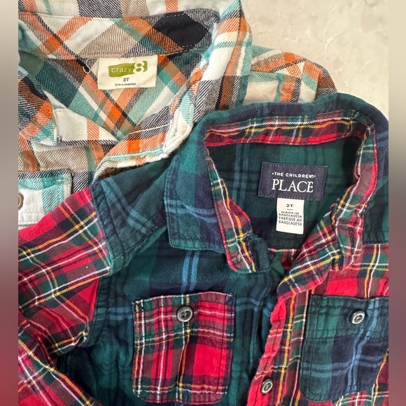 Boys 2T Winter Flannel Shirt Bundle - Picture 3 of 3